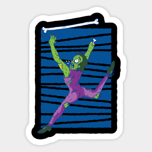 Zombie Baton Twirler Sticker